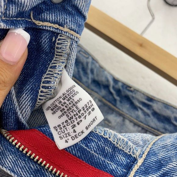 Polo Ralph Lauren Light Wash Mini Denim Shorts - Picture 6 of 7